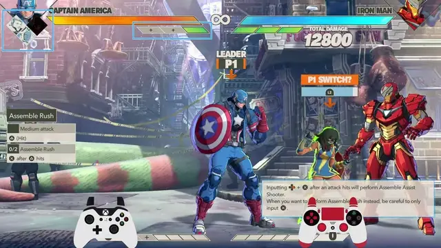 Marvel Tokon Assemble Rush partner follow-up in combat