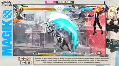 Magik Soulsword attack loop in Marvel Tokon